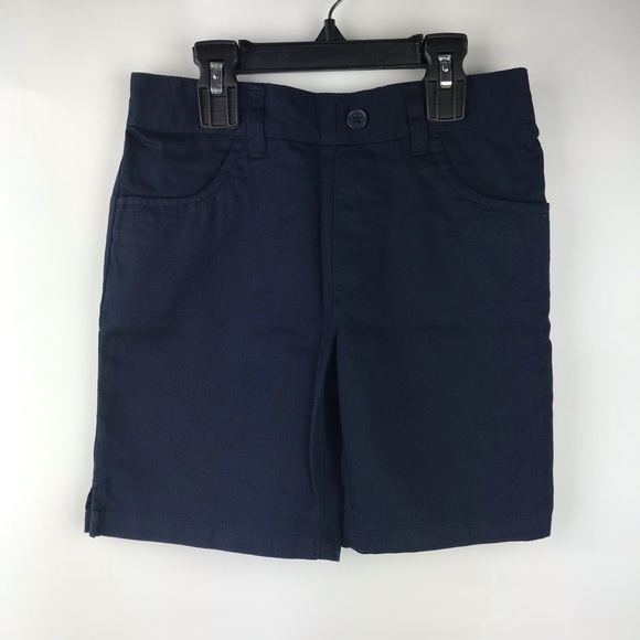 French Toast Kids Shorts. 2 Short Pant Bundle; Navy Blue and Beige. Size: 7. - Picture 8 of 12